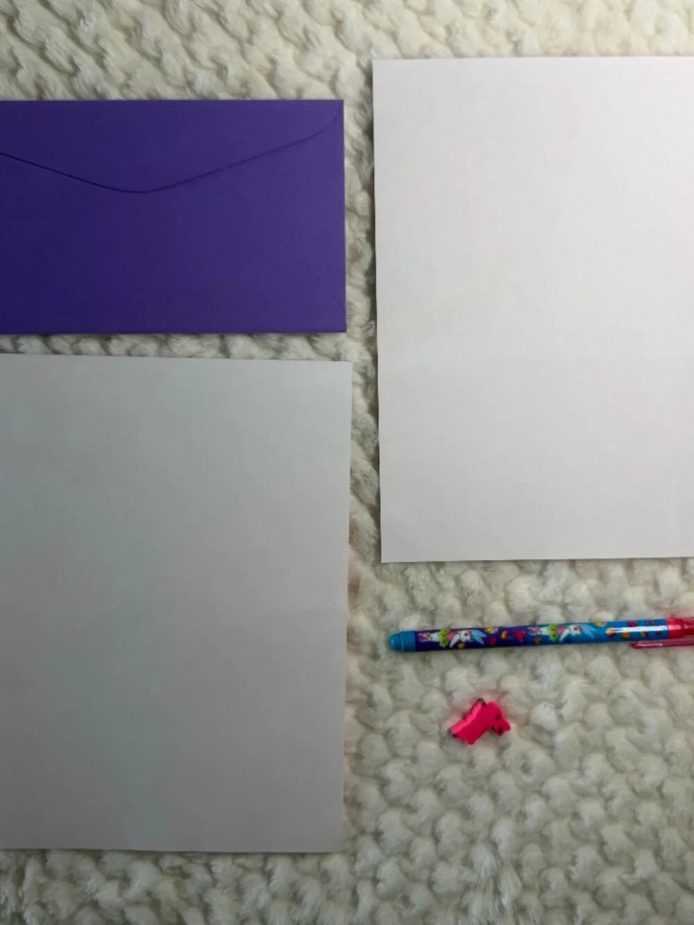 Vintage Lisa Frank Ballerina Bunnies & Rainbow Rose Butterfly Stationary Paper